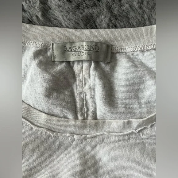 Free People X Ragabond Salty Shasta Tee Womens XSmall Oversized White - Picture 5 of 5